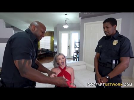 Big Black Cock Breezy Kay Carter Enjoys Dual Penetration With Cops