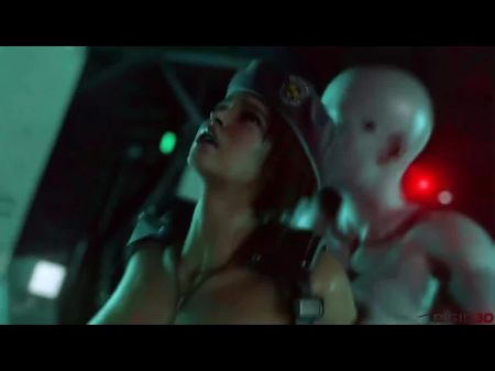 FUTA Tyrant folla embarazada Jill Valentine - Resident Evil 3d 