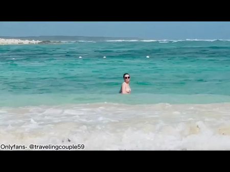 Community Beach Having Fuck-fest On Caribbean Beach Fellatio Community Fuck-fest
