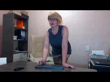 Reife Sekretärin im Sexvideo -Chat, kostenloser Porno B8 