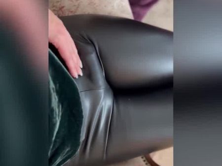 Jerk Off Instrucción En Pantalones De Cuero Enorme Corrida Cómo Lo Hizo 