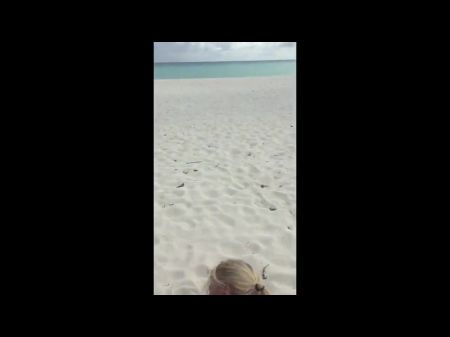 Name The Bi-atch - Platinum-blonde Mummy Breezy Fucks At Beach In Audience