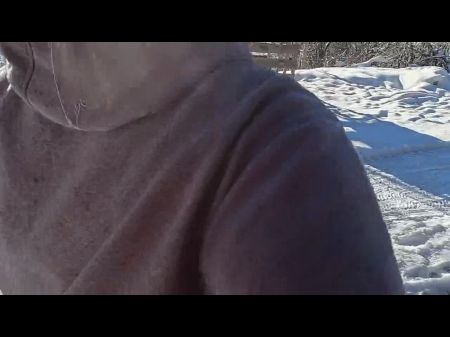 Snow Bunny Pee Desperation Austrian Mountain View: Porn 58