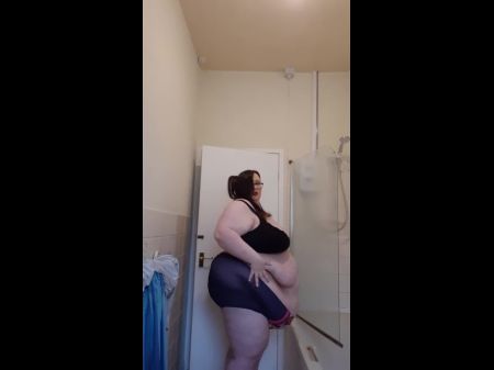 Sexy SSBBW Fat Girl macht Strip Wackgle, HD Porn f0 