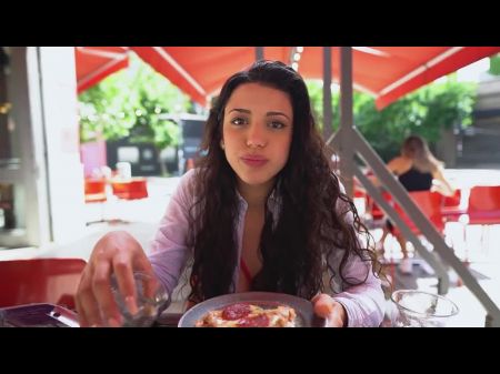 Latina Enjoys Pizza With Jizm Topping , Free Porno Beau