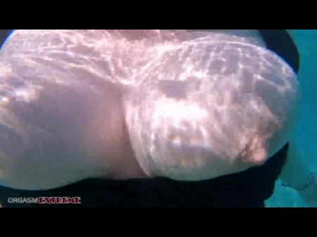 Underwater Footjob Romp & Nip Squeezing Pov At Public Beach - Fat Congenital Hooters Pawg Plus Sized Woman Wife Being Mischievous On Vacation