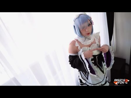 Fabulous Maid Rem Gargles And Hard Fucks For The First-ever Time With Subaru