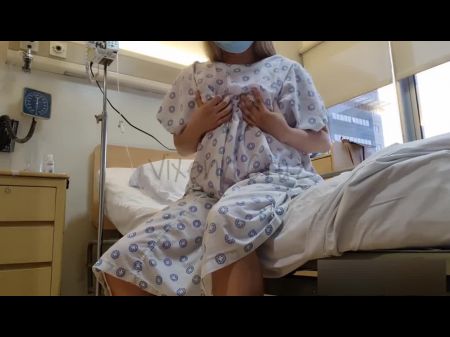 Risky Public – Ultra-kinky Patient Pumps Out In The Clinic Bed – Viral