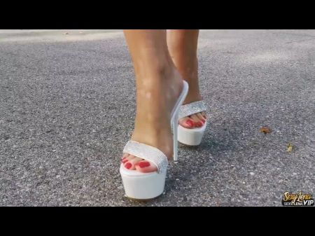 High Stilettos Mules Ambling , Free High Heel Tease Hd Porn 6e