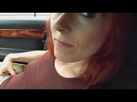 A Nasty German Dame Giving Head And Railing A Hard Sausage In The Car