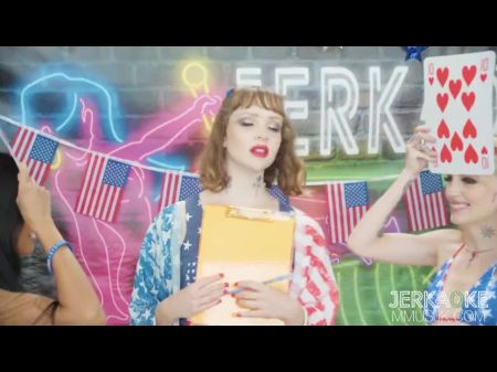 Jerkaoke Kate Bloom And Ember Snow Take Part In Ultra-kinky 4th Of July Hookup