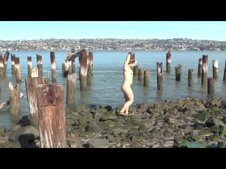 Exceptionally Fuzzy Maggie Toying On A Pier , Free Pornography F5