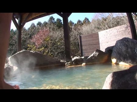 Chinese Teenager Chiaki Gets Her Fuzzy Fuckbox Shagged Tough At An Onsen Spa