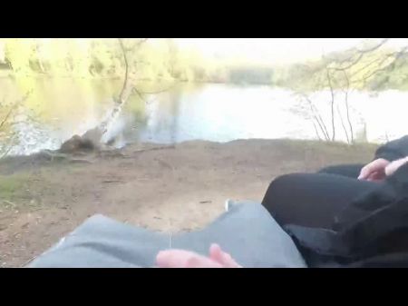 Risky Audience Wank And Cum Shot At Lake , Porno F0