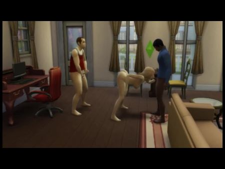 Interracial Cuckold Sims 01, Free Interracial XXX HD Porn 79 
