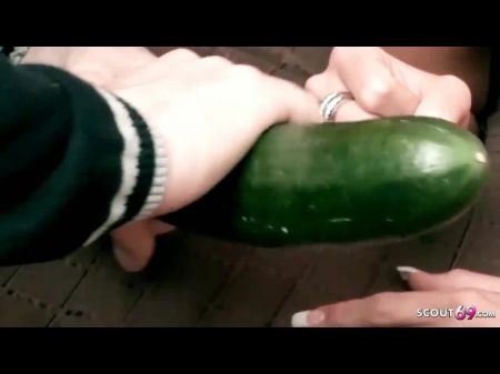 German Escort Kada Shags Cucumber And Client In Brothel