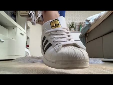 Princess Tiffany White Socks And Adidas Superstars: Porn 40