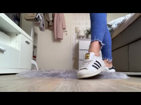 Princess Tiffany White Socks And Adidas Superstars: Porno 40