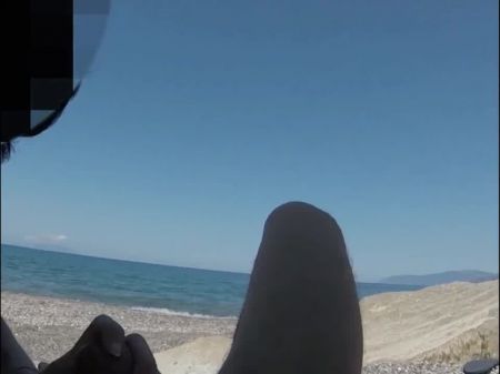 Doll Deep Throats Spear At Public Beach And Gets Caught By Stranger