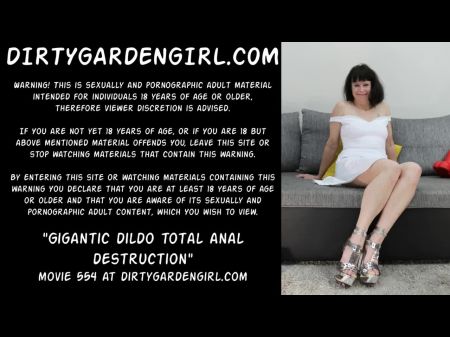 Massive Faux-cock Full Ass Fuck Destruction Dirtygardengirl