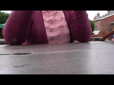 Puffies And Hooters In A Pub Garden , Free Porno 42