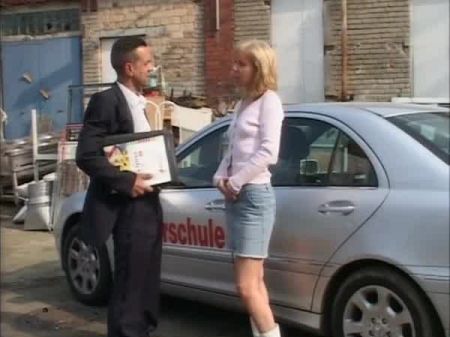 Scandalous German Professor Gets Banged In The Parking Bunch Of A School In Germany