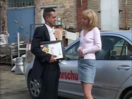 Scandalous German Teacher Gets Screwed In The Parking Pile Of A College In Germany