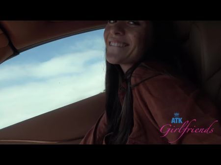 Crazy Girl On Meeting Gets Her Sweet Vag Massaged In The Car , Until She Bursts Point Of View (aubry Babcock