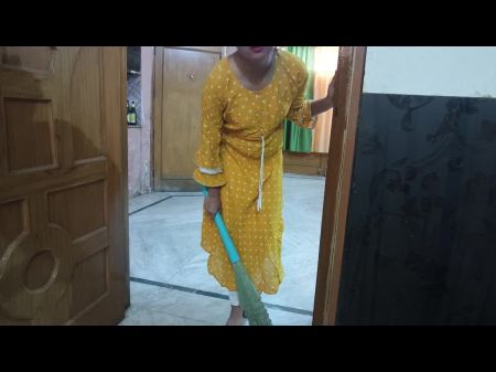 Exciting Maid Wear Suit In Front Of Her Malik And Sucks Phallus And Stiff Culo Make Love In Hindi Audio