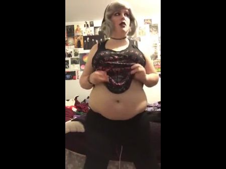 Plus Sized Woman Emo Damsel Erotic Dance