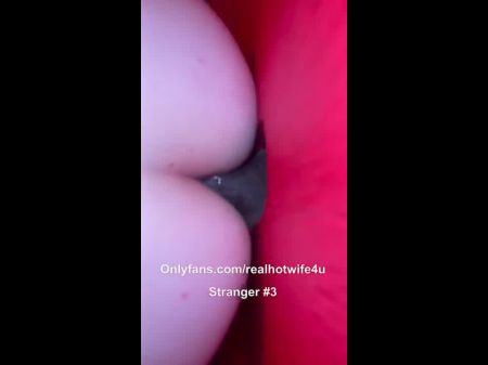 Creampie Gang-fuck From Multiple Strangers At The Gloryhole - Lots Of Cum Leaking Out !