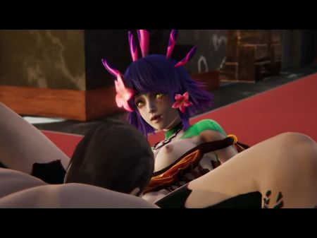 League of Legends Sexo com pornô neeko 3D 