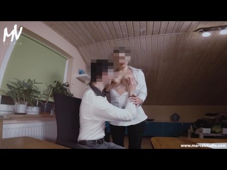 ♥ Marval - I Shagged With My Chief In His Office And He Cum Inside Me Saggy Titties Milf Pov ♥