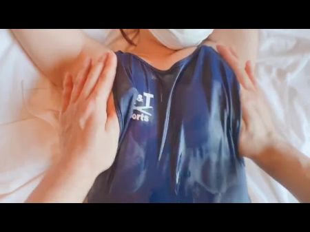 [boobs Asmr] Lotion Massage For A Swimming Member With Hefty Boobies .