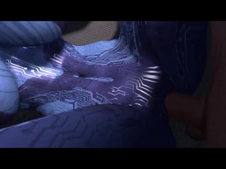 Sex mit Cortana auf dem Bett 