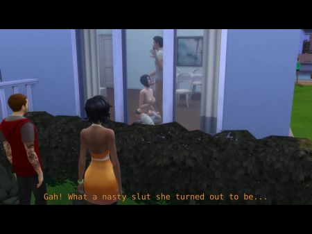 DD Sims妻子在丈夫模拟人生面前他妈的朋友4 