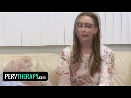 The Weirdo Therapist Prescribes Salami Jerking Therapy For Beach Bod Sumptuous Gal Laney Grey -