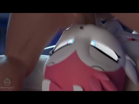 Sylveon engolindo todo o esperma do mestre (Pokemon) 