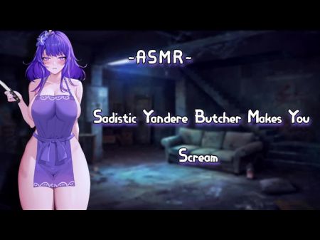 [asmr][f4m] Masochistic Butcher Makes You Bellow {roleplay}