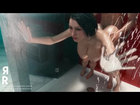 Jill Valentine - In The Douche - Resident Evil Re