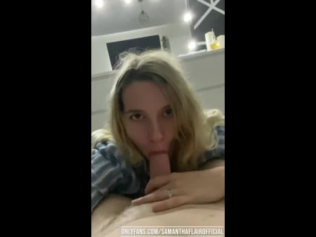 Stieftochter Samantha Flair Cums hart, wenn Stiefdad mit ihrer Muschi spielt 