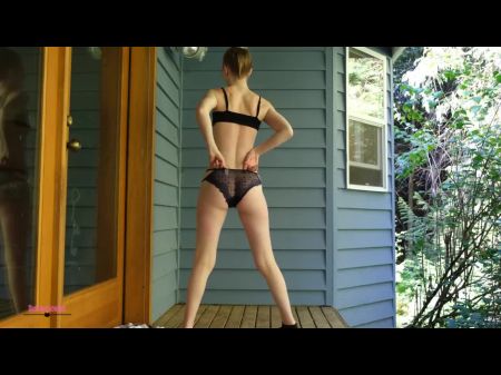 Outdoor Panty Attempt On Two