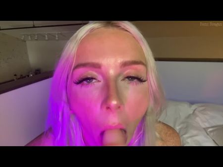 POV relaxante BJ da sua linda namorada loira 