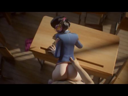 3D Hentai: DVA Schoolgirl Uniform Uniform Luck Assorwatch uncensored Hentai 