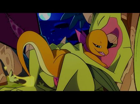 Patreon\/Blitzdrachin: Charmander x Grovyle Hentai Furry Yiff Tamanho da animação diferença por dentro 