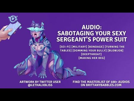 Áudio: sabotar o traje de poder do seu sargento sexy 