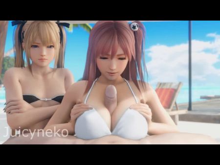 3D现实的色情动画Marrie，Honker，Yshtola，Yuffie和Tifa 