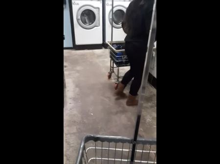 Alternative Goth Lady Dirty Dances At Society Laundromat
