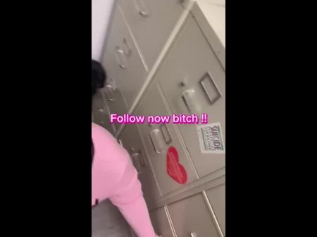 Ghetto Cockslut Penis Licking Penis At Her Job