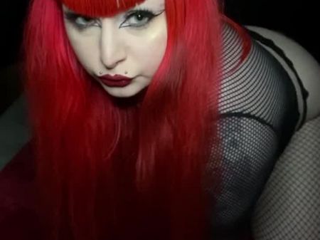 Goth Woman Teases You And Bangs Herself